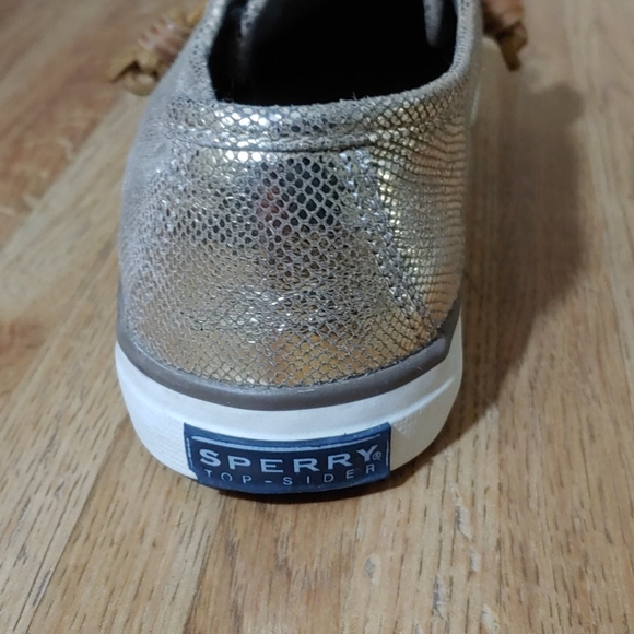 Sperry Seacoast Metallic Python Embossed Sneakers 6 - Picture 9 of 16